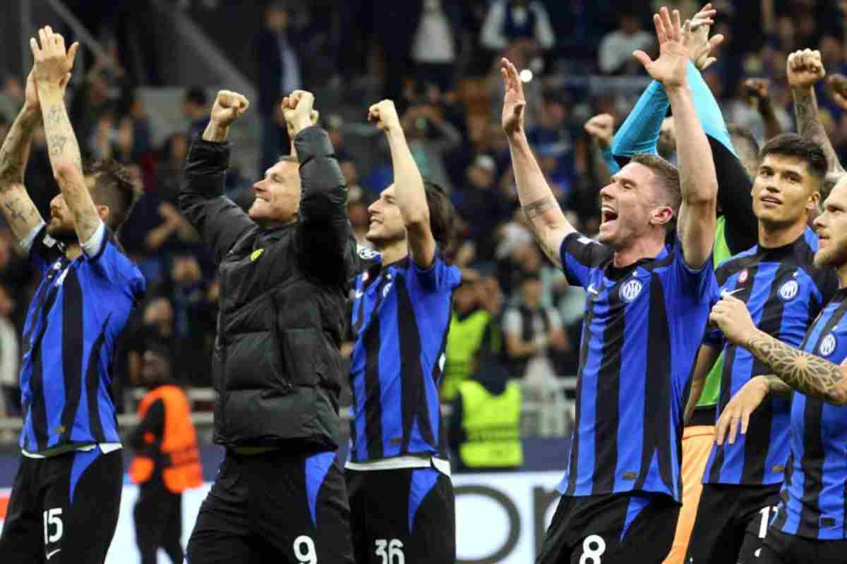 Inter esultanza finale Champions