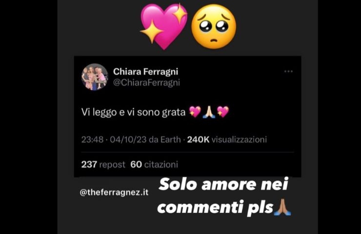 Chiara Ferragni ricovero Fedez