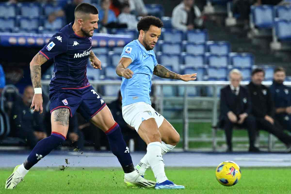 Felipe Anderson in azione 