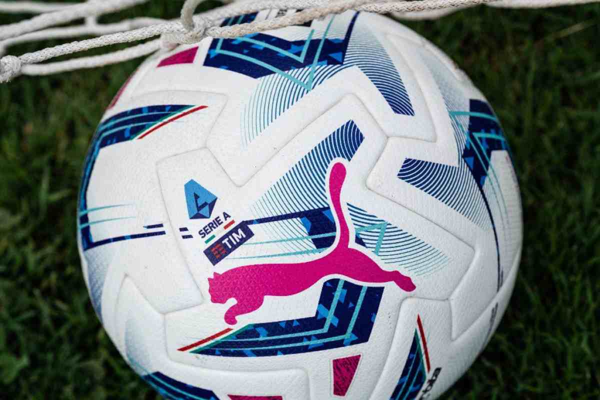 Pallone Serie A prima di un match